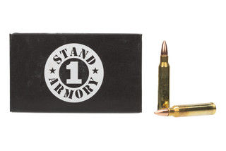 Stand 1 Armory 223 55gr FMJ New Brass Ammo comes in a box of 20.
